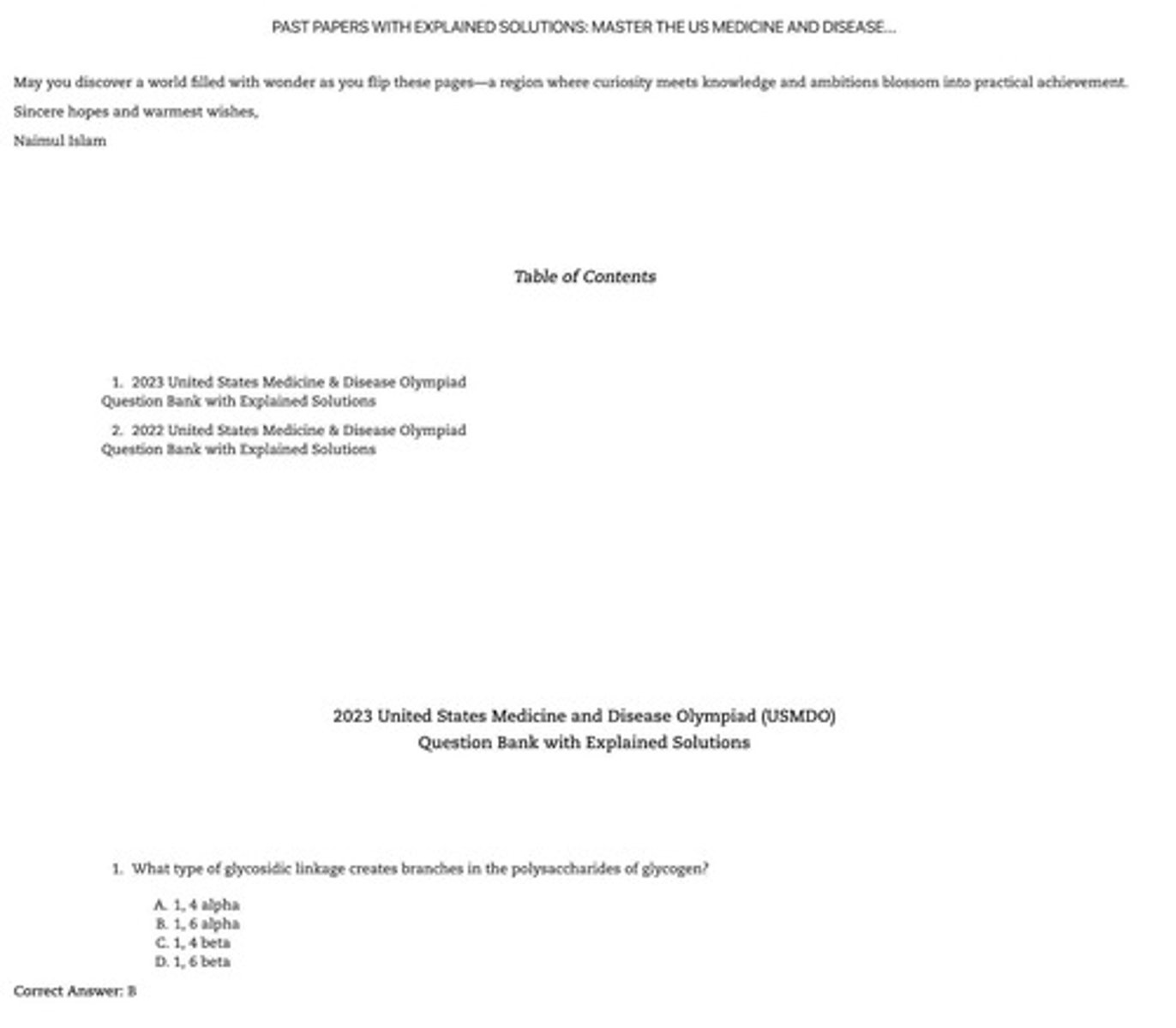 <p>Bond linking monosaccharides in polysaccharides.</p>