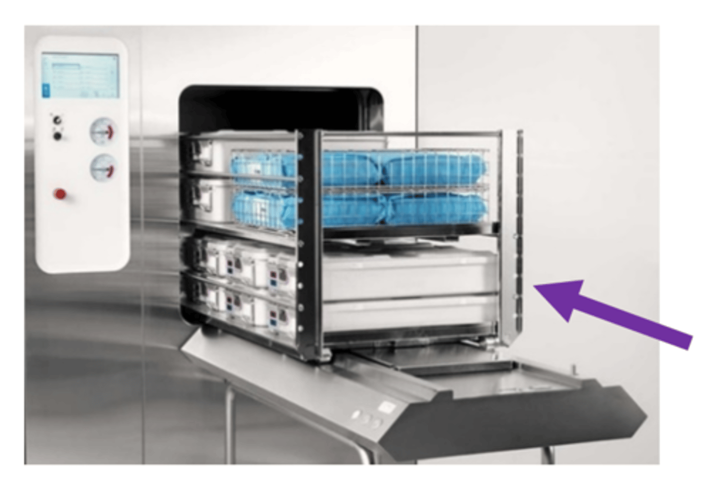 <p>the process by which surgical instruments &amp; medical devices are sterilized in their final containers, allowing them to be stored until needed</p>