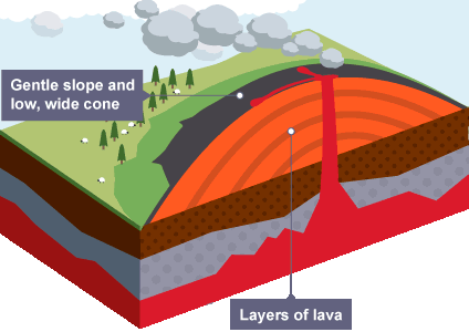 <p>Shield volcano</p>