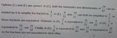 <p>C, E</p>