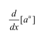 <p>derivative of exponent</p>