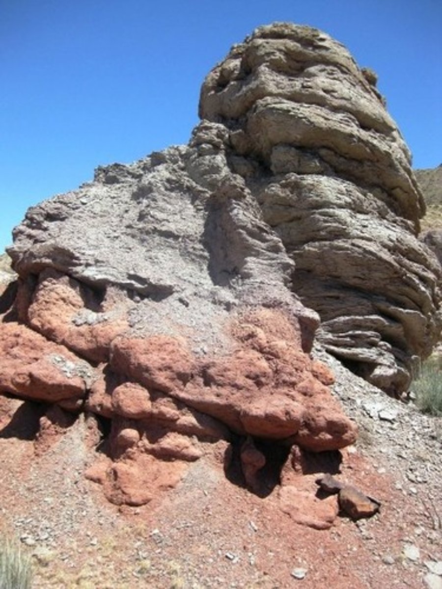 <p>The breaking down of rocks and other materials on the Earth's surface.</p>