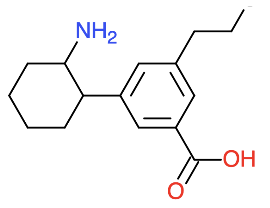 <p><span><strong><span>What is the formula for the molecule shown below?</span></strong></span></p><p><span><span>C: </span></span></p><p><span><span>H: </span></span></p><p><span><span>N: </span></span></p><p><span><span>O: </span></span></p>