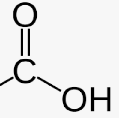 <p>Found in <strong>fatty acids / amino acids</strong></p><ul><li><p>Remember to have constant at the beginning (C with 3 H bonds)</p></li></ul><p></p>