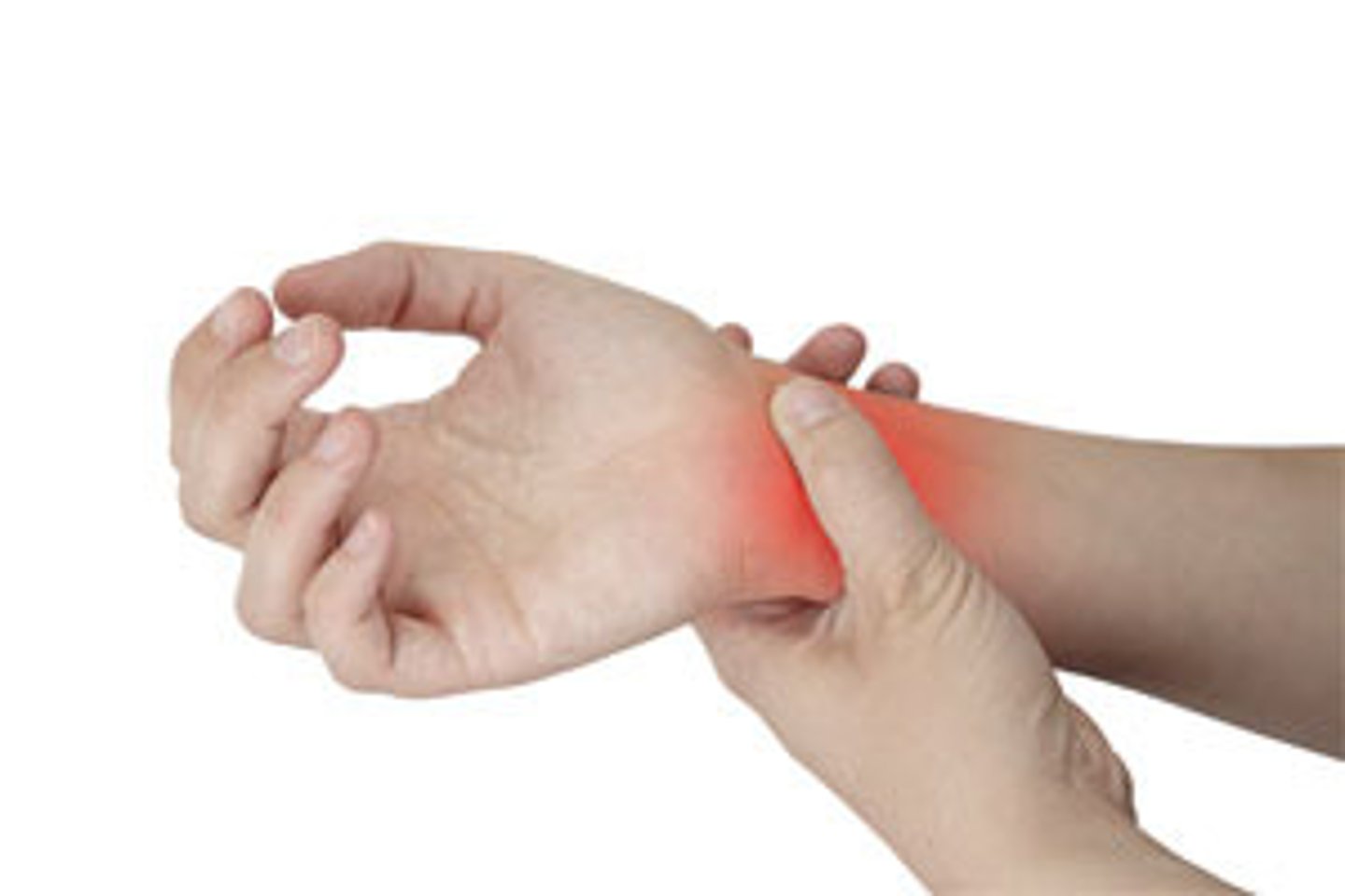 <p>injure your hand bending it in an awkward way</p>