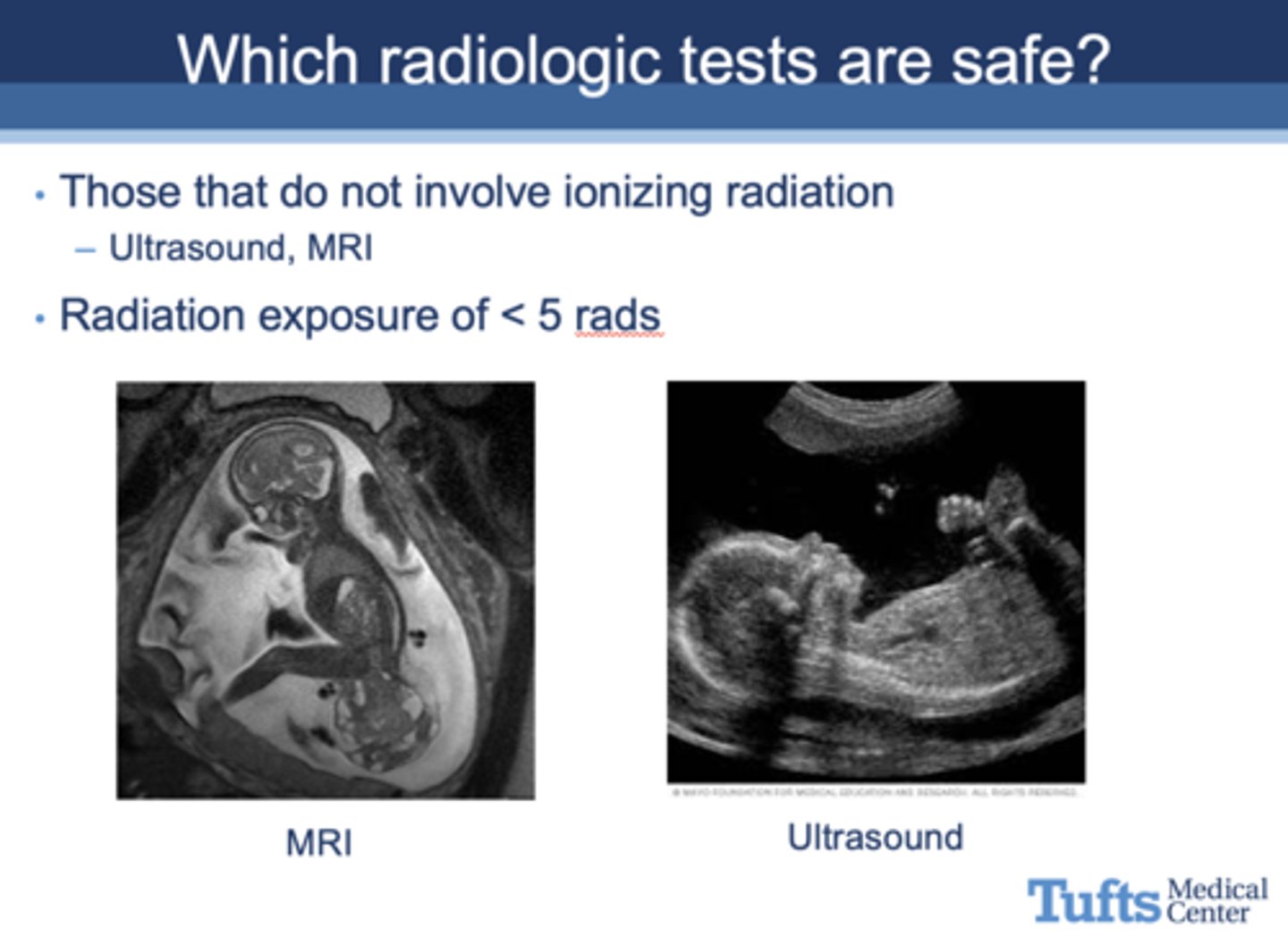 <p>Those that do not involve ionizing radiation, such as ultrasound and MRI</p>