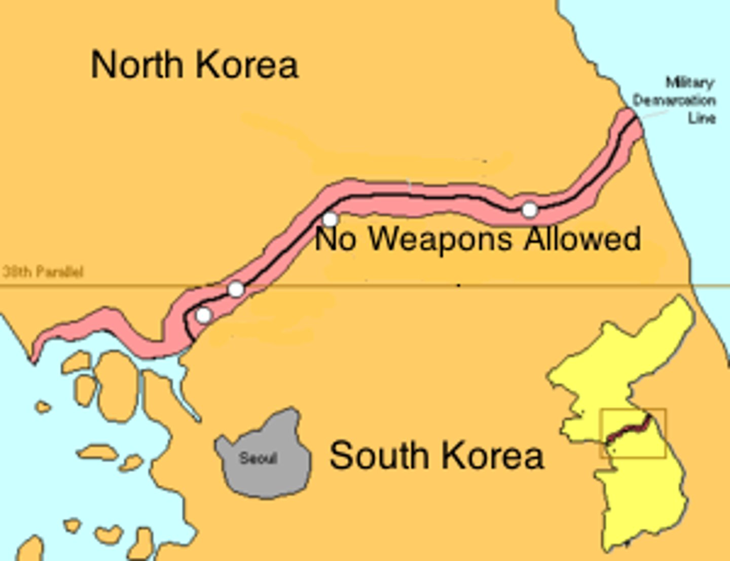 <p>A region where no military forces or weapons are permitted.</p>