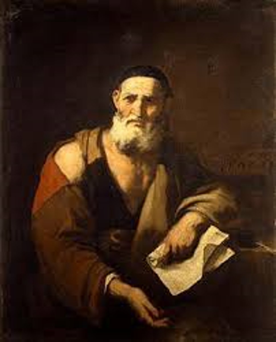 <p>(Leucippus &amp; Democritus) that everything is from atoms coming together</p><p>- materialist</p><p>- any change is caused by quantitative differences of atoms</p><p>- no soul, spirit, etc..</p>