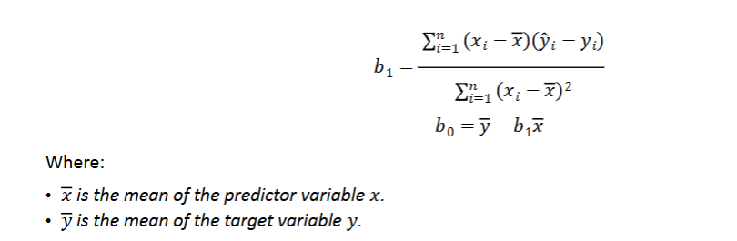 <ul><li><p>Closed form solution</p></li><li><p>Minimize MSE</p></li><li><p>For simple linear regression, smaller datasets, and for model parameters</p></li></ul><p></p>