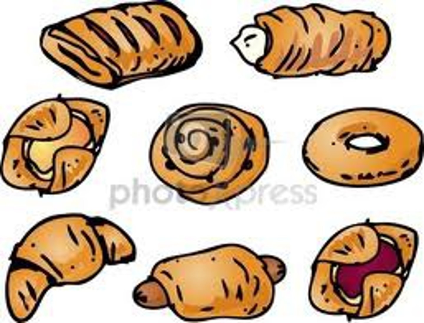 <p>pastries, sweet bread</p>