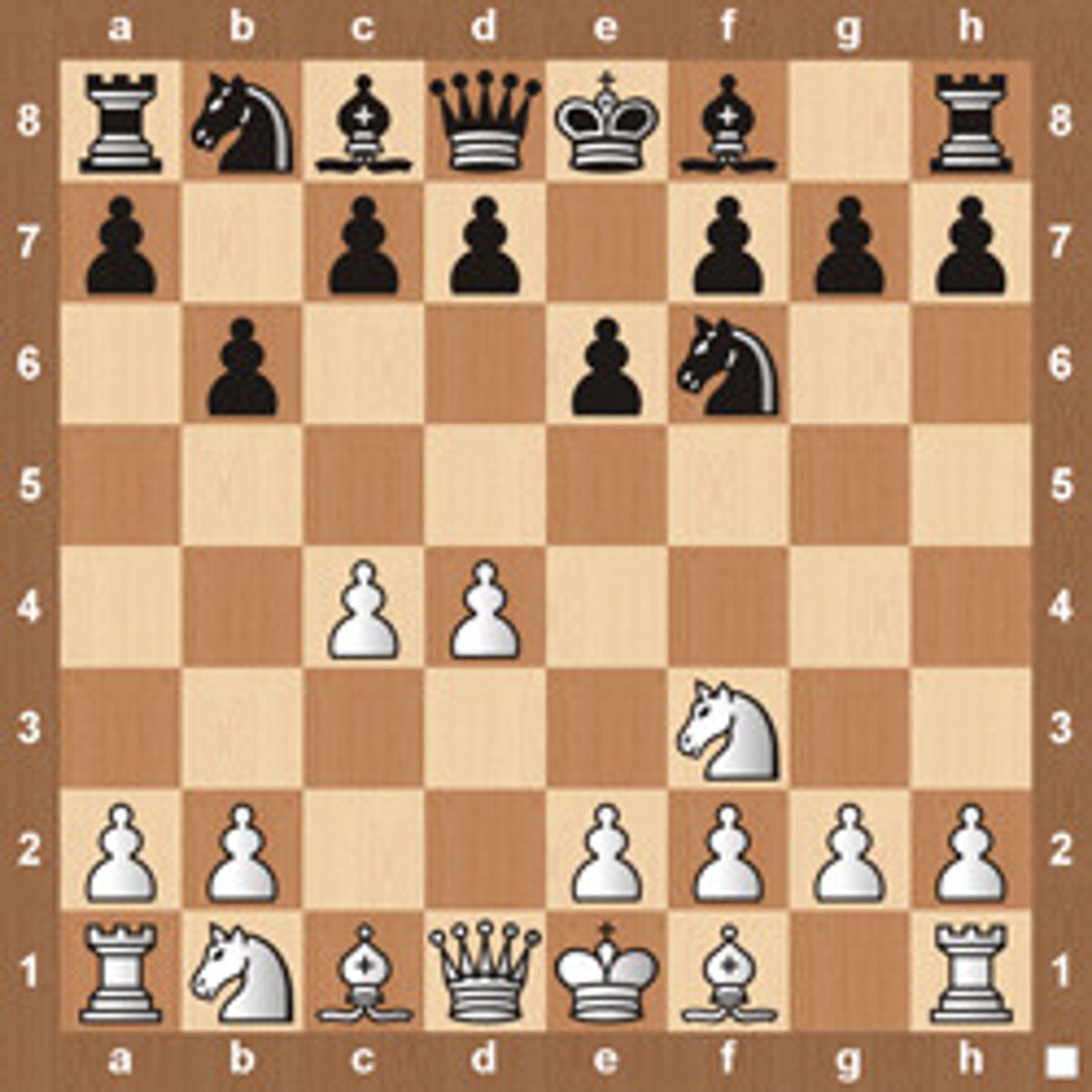 <p>1. d4 Nf6 2. c4 e6 3. Nf3 b6</p><p></p>