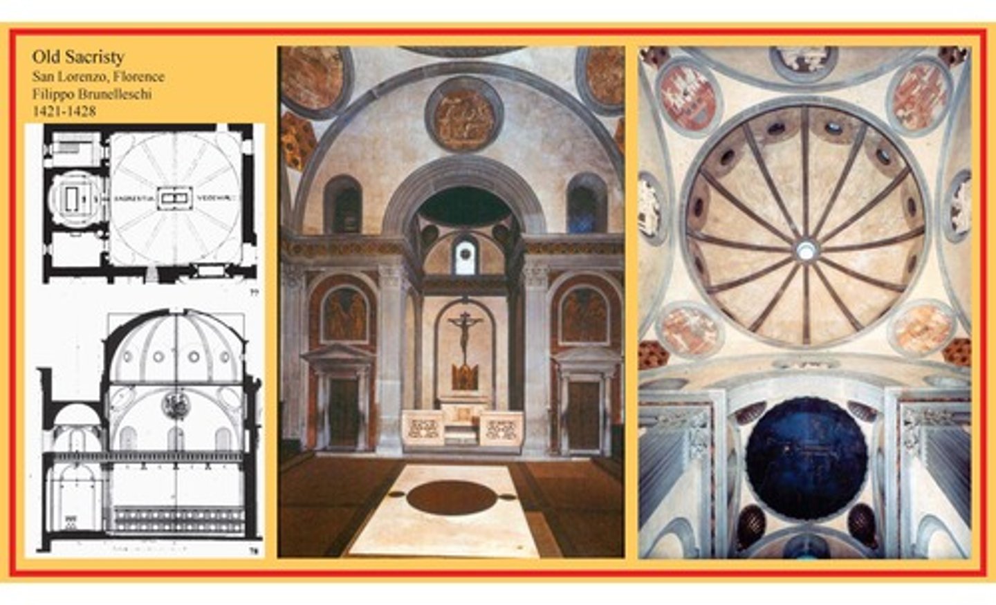 <p>San Lorenzo, Florence</p><p>Filippo Brunelleschi</p><p>1421-1428</p>