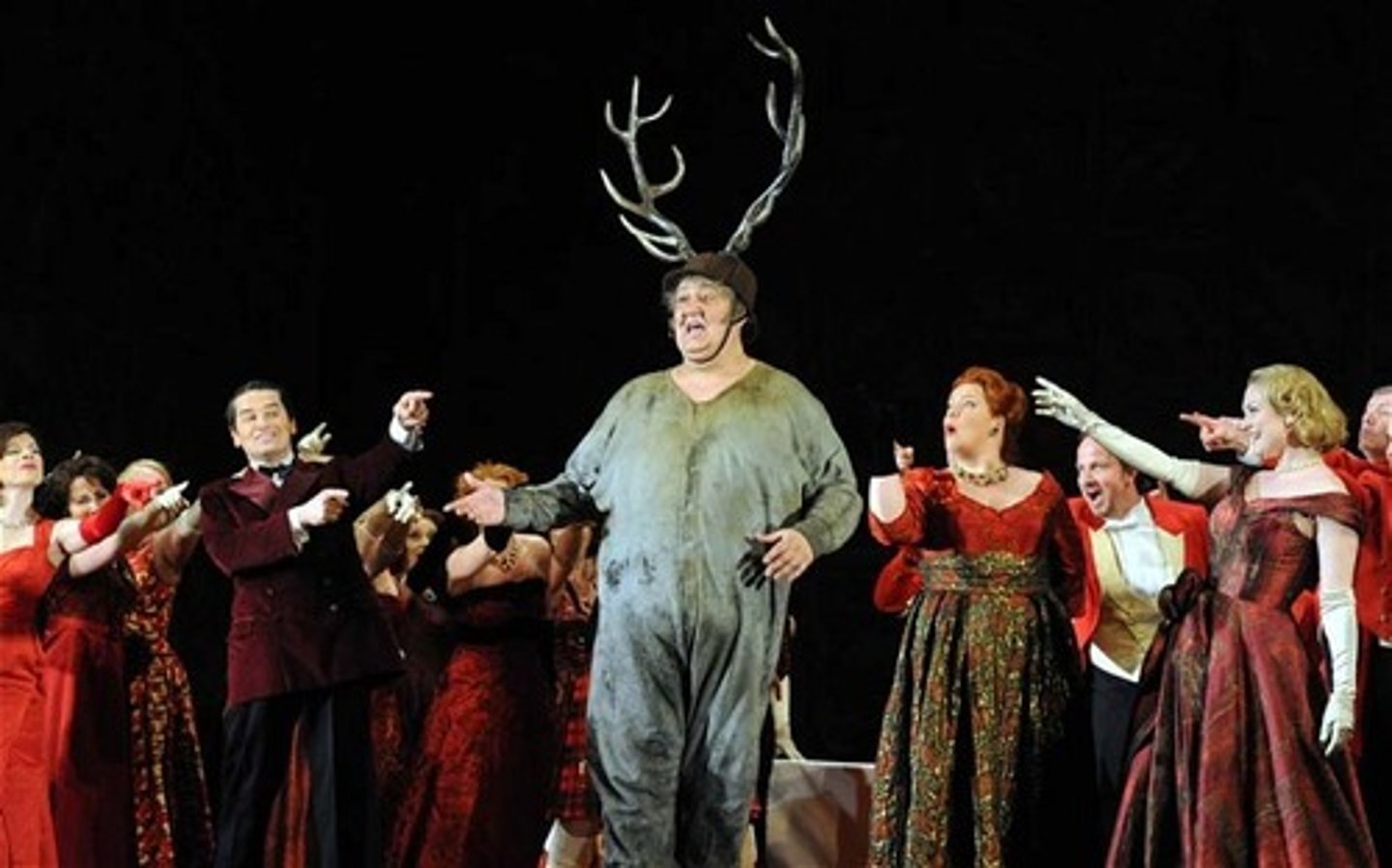 <p>More of Falstaff's cavorting; largely a play written to revive this popular character.</p><p>In two comic scenes, the central character hides in a basket of dirty laundry and is tricked into dressing as Herne the Hunter</p>