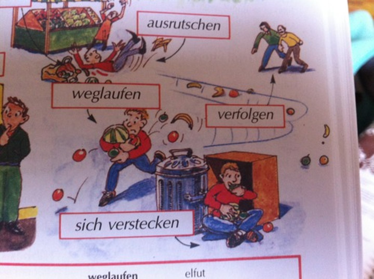 <p>to run off (away)</p>