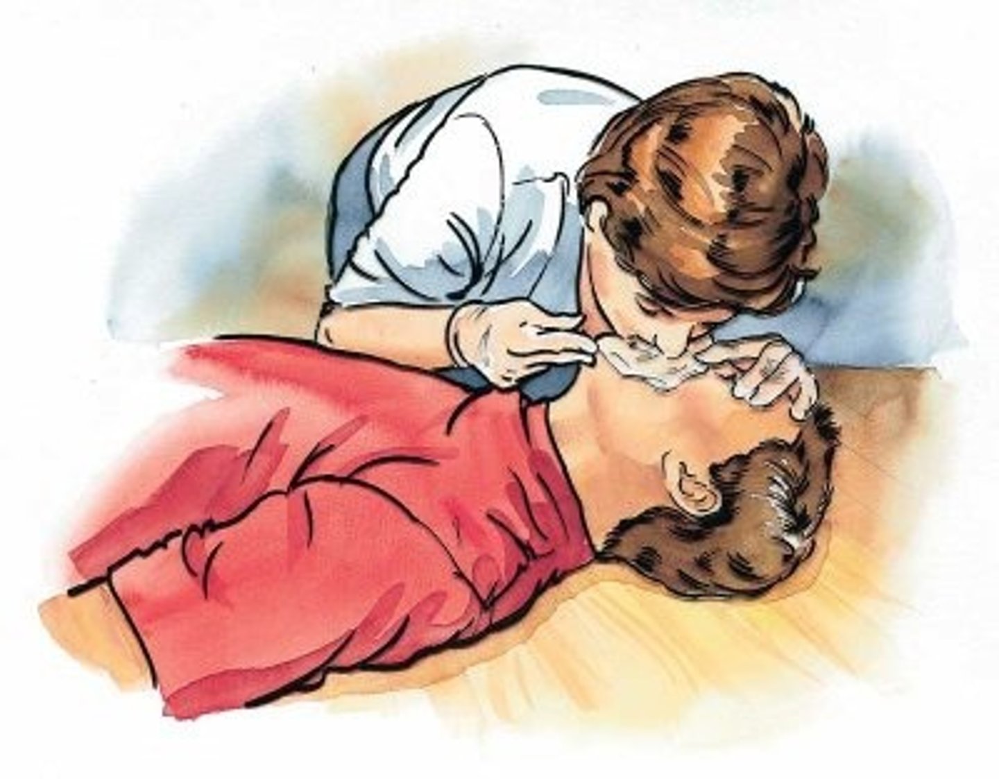 <p>an emergency technique in which a rescuer gives air to someone who is not breathing. To perform this, a person blows air into a victim's lungs to give him/her oxygen</p>