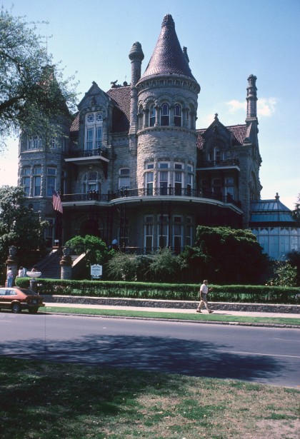 <p>built to last, very showy, built in affluent area</p>