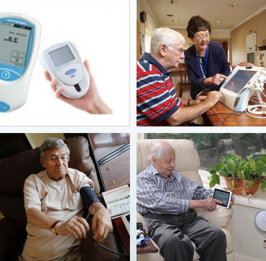<ul><li><p>Medication management</p></li><li><p>Home INR (prothrombin time test measure which measures how long it takes for a clot to form in a blood sample) and blood sugar monitoring</p></li><li><p>Home BP monitoring</p></li><li><p>Cardiac &amp; pacemaker monitoring</p></li><li><p>“Lab on a Chip”: blood values, metabolic values</p></li><li><p>Pedometers/Accelerometers/Motion &amp; Activity trackers</p></li></ul><p></p>