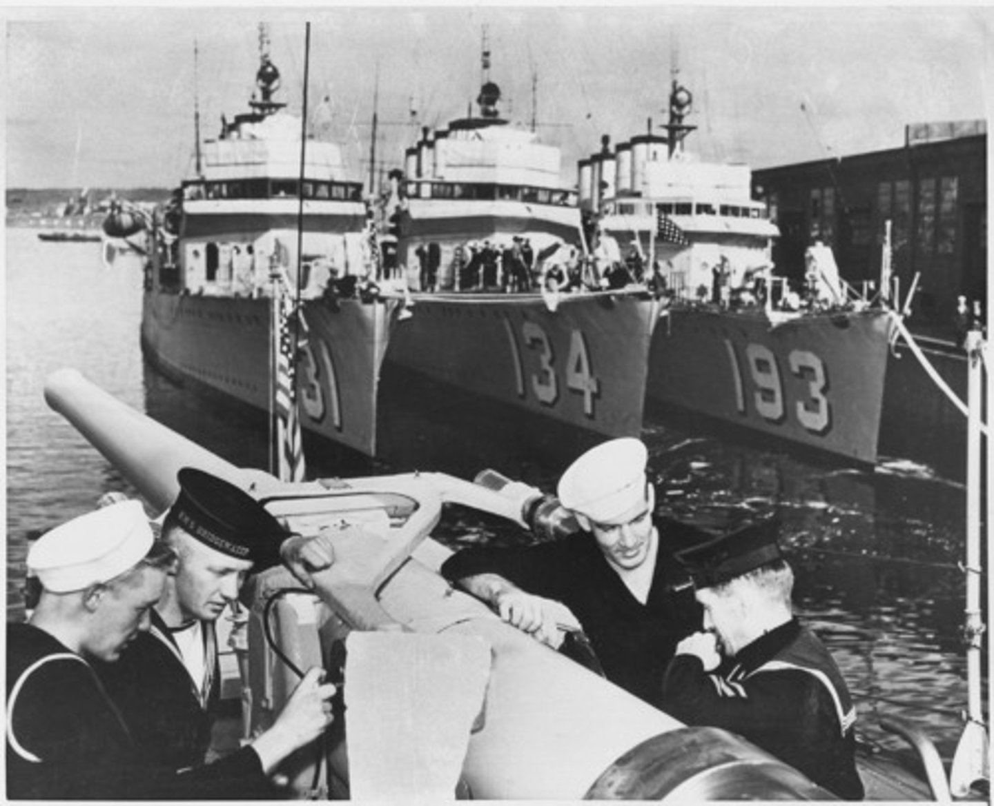 <p>Roosevelt's compromise for helping Britain as he could not sell Britain US destroyers without defying the Neutrality Act; Britain received 50 old but still serviceable US destroyers in exchange for giving the US the right to build military bases on British Islands in the Caribbean.</p>