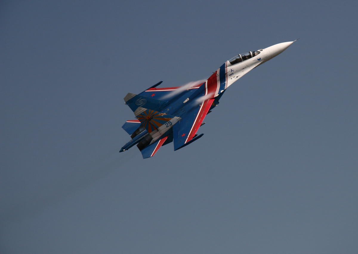 <p>FLANKER C (Standard), Su-27UB, (Tandem seat, Larger Canopy, No canards, Centre mounted IRST)</p>