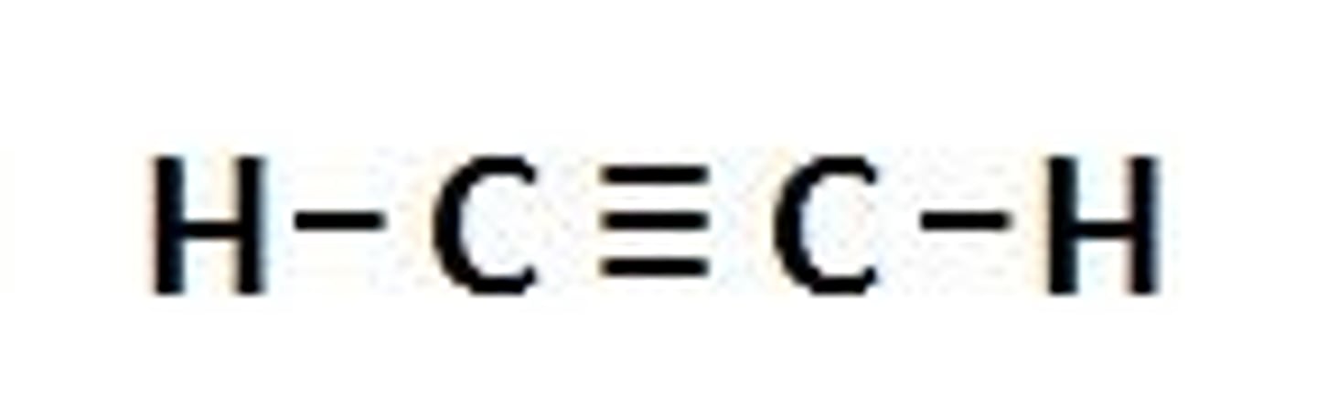 <p>contain at least one carbon-carbon triple bond. also considered unsaturated hydrocarbons</p>