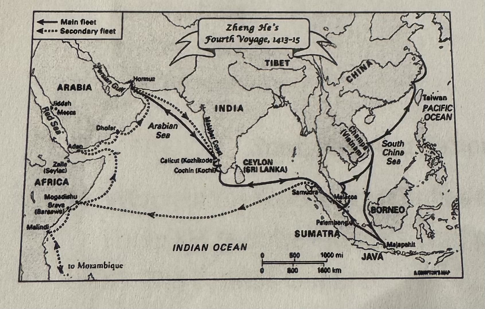 <p>The map shows a historical event during which period?</p>