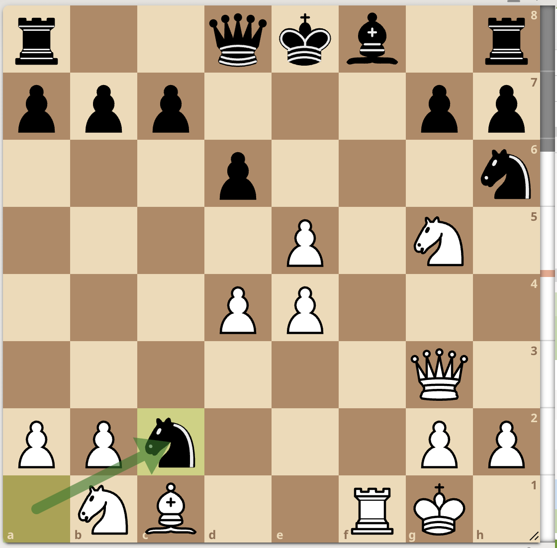 <p>…Nc2 </p>