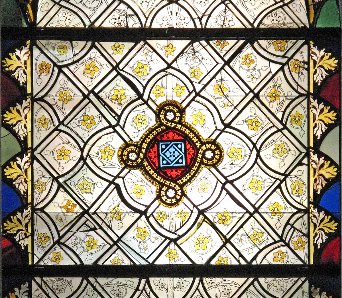 <table style="minWidth: 25px"><colgroup><col></colgroup><tbody><tr><td colspan="1" rowspan="1"><p><span>In stained-glass painting, refers to an ornamental nonfigurative design painted in black line on colorless glass. Grisaille windows developed after a prohibition on the use of colored glass was issued by the Cistercian Order in 1134.&nbsp;</span></p></td></tr></tbody></table>