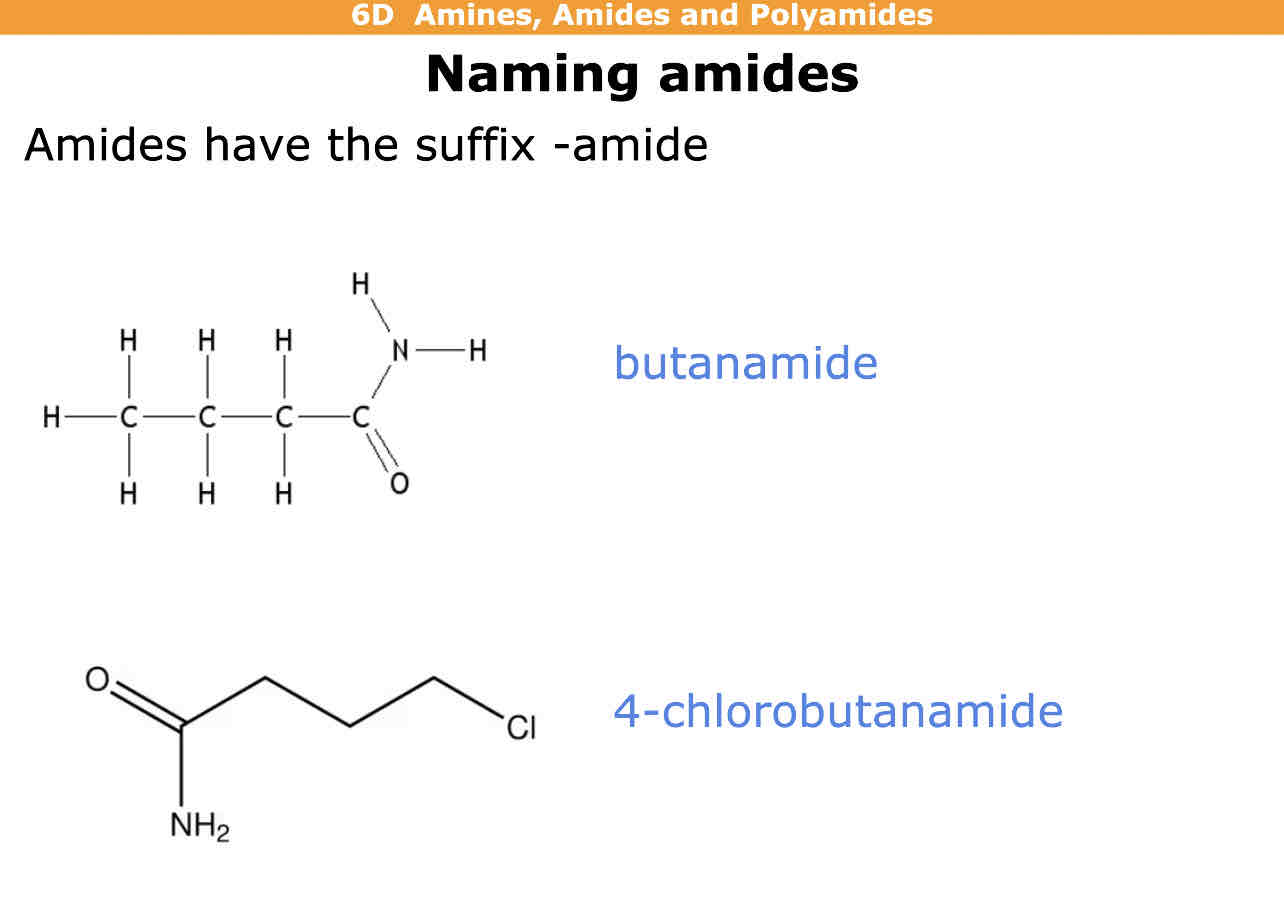 <p>Suffix - amide</p>