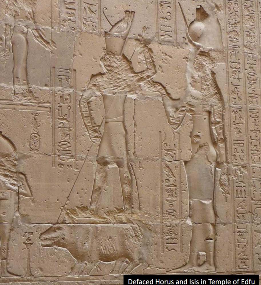 <p>accidental, natural, material deconstruction of a work of art</p>