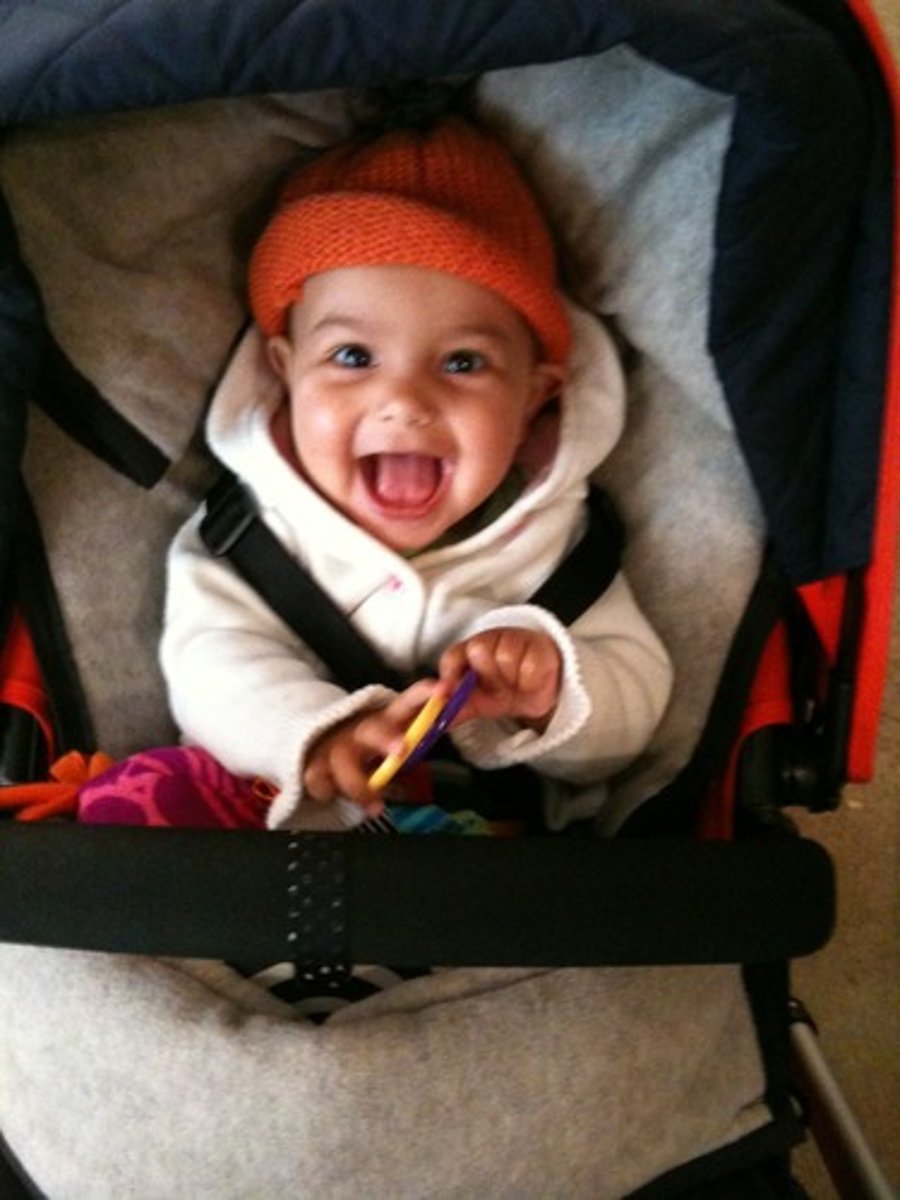 <p>to chuckle, laugh merrily, often in a breathy, muffled way</p>