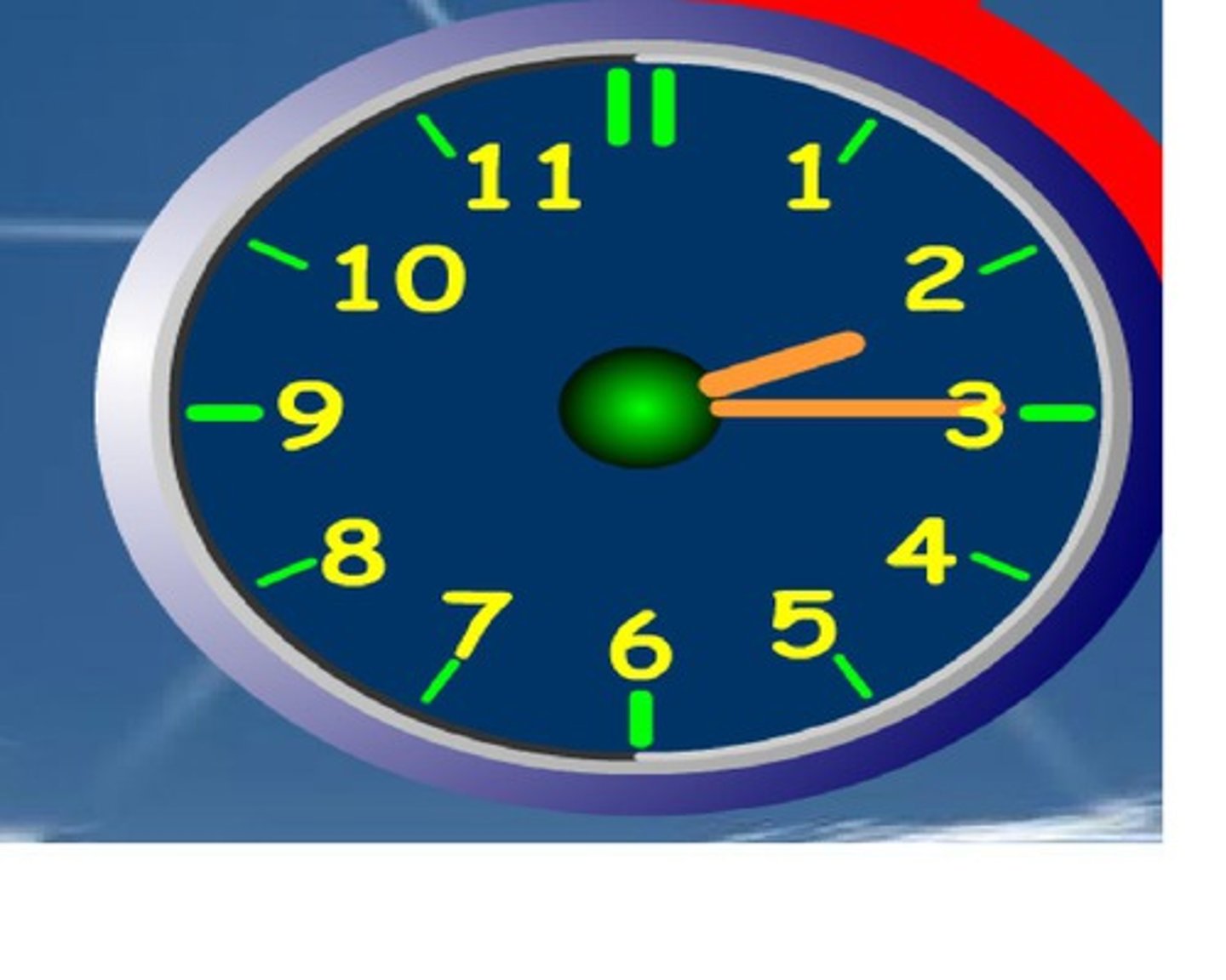 <p>at 2:15 (at a quarter past two)</p>
