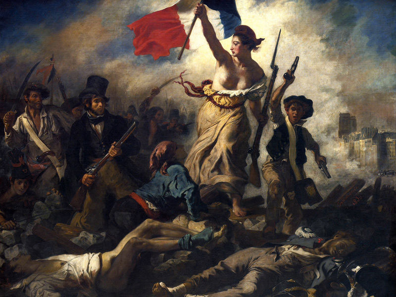 <p><em>Liberty Leading the People; July 28, 1830</em></p>