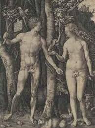 <p>A printmaking technique where lines are incised into a surface (usually metal) to create an image.</p><p></p><p>Albrecht Dürer’s engravings, such as <em>Adam and Eve</em> (1504).</p>
