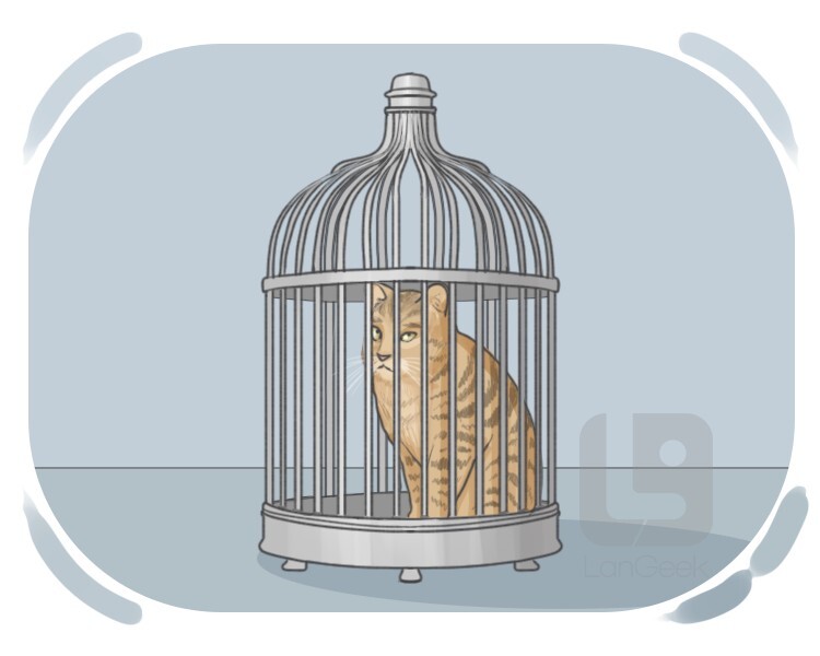 <p>tied or restricted</p>