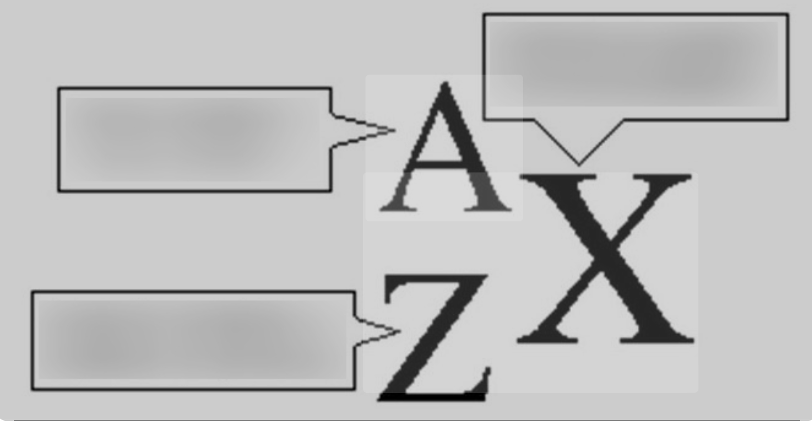 <p>X, A, Z</p>