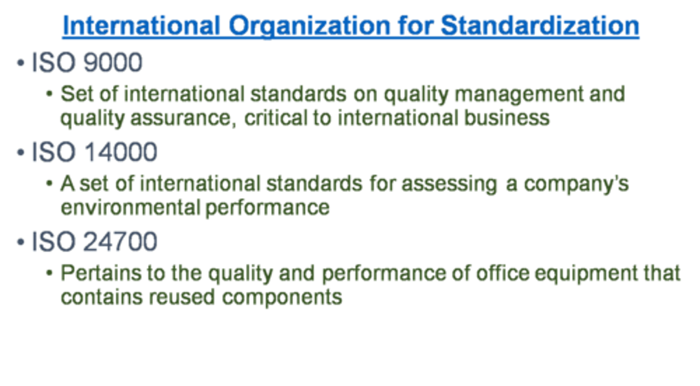 <p>total quality management (TQM) process consists of 13 published standards and guidelines</p>