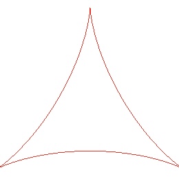 <p>Quelle figure géométrique ressemble à une étoile à trois branches formée de courbes ?</p>