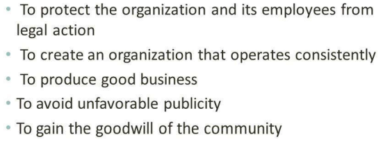 <p>Why is it important that the company foster good business ethics?</p>