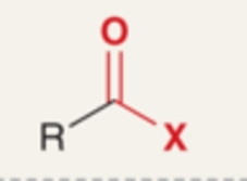 <p>Carbonyl compound where the carbonyl carbon is bonded to a halogen (X = Cl, Br, I) (R–CO–X).</p>