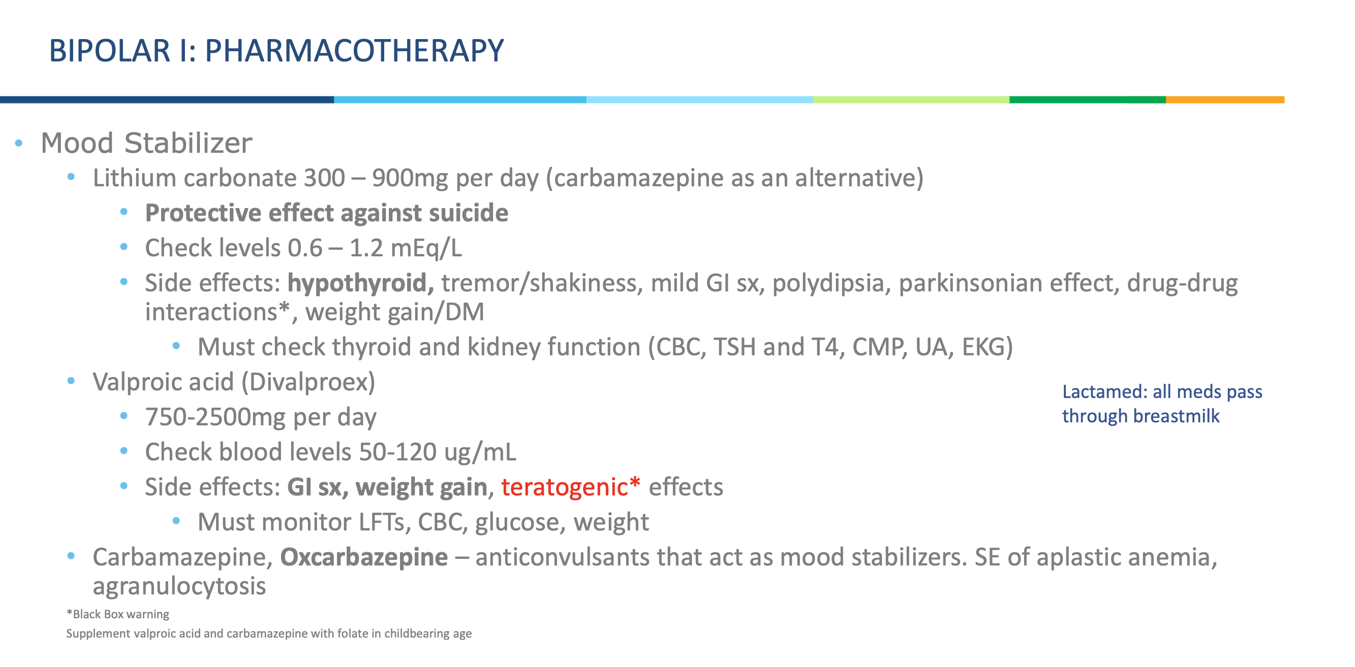 <p>A mood stabilizer used to treat bipolar disorder.</p>