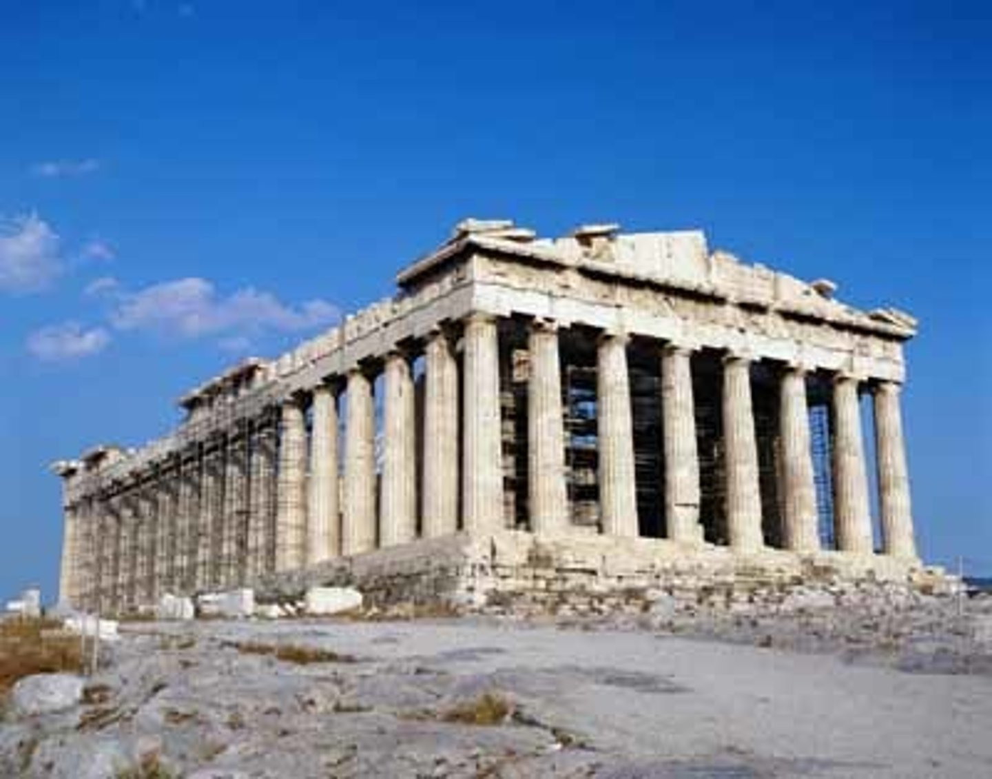 <p>Period: Classical Greek</p><p>Architects: Iktinos and Callicrates</p><p>Structure: Doric temple - 8 columns on short sides, 17 on long sides</p><p>Mathematical Precision: 9:4 ratio applies to almost all building elements</p><p>Optical Illusions: Architects created visual corrections to enhance human perception and add dynamism</p><p>Significance: Pinnacle of Classical Greek architectural achievement</p>