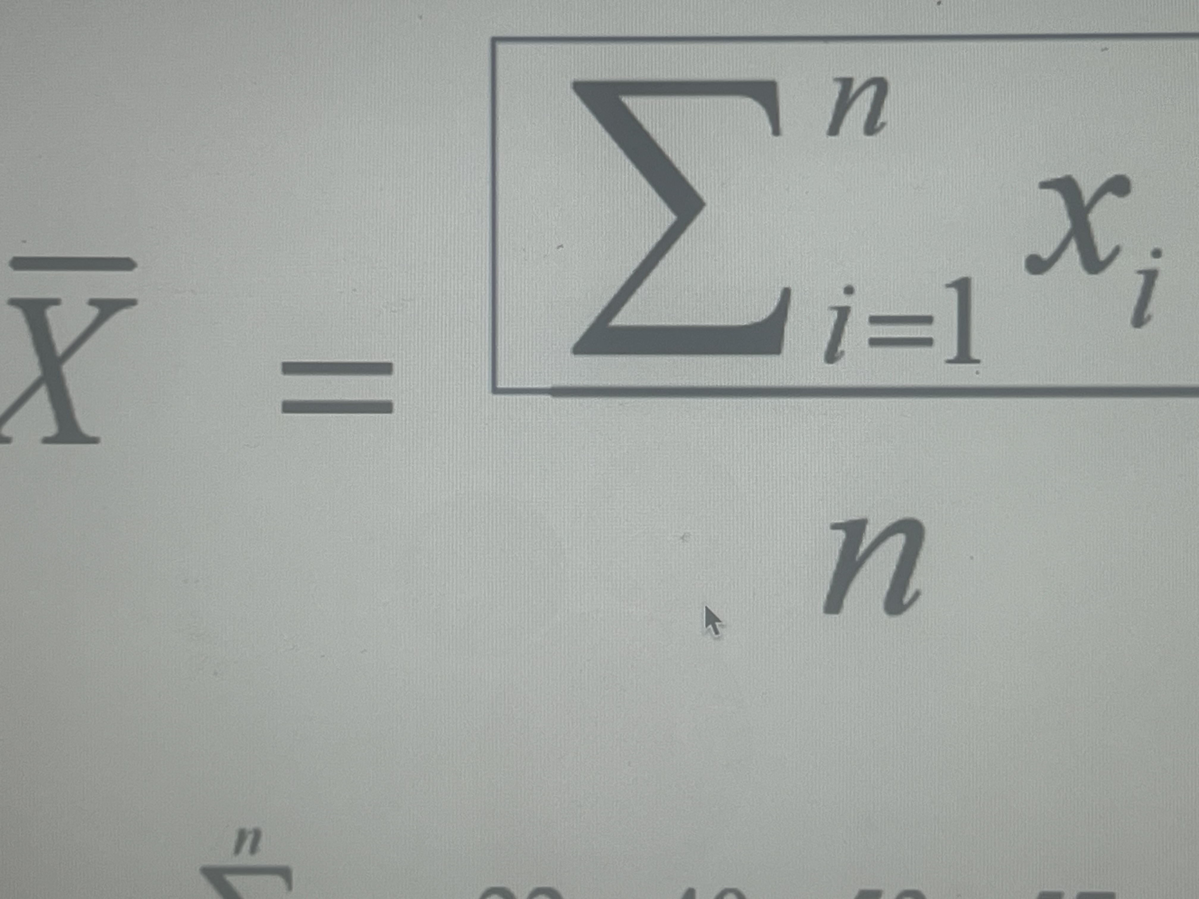 <p>Sum of score is divided by the number of scores</p>