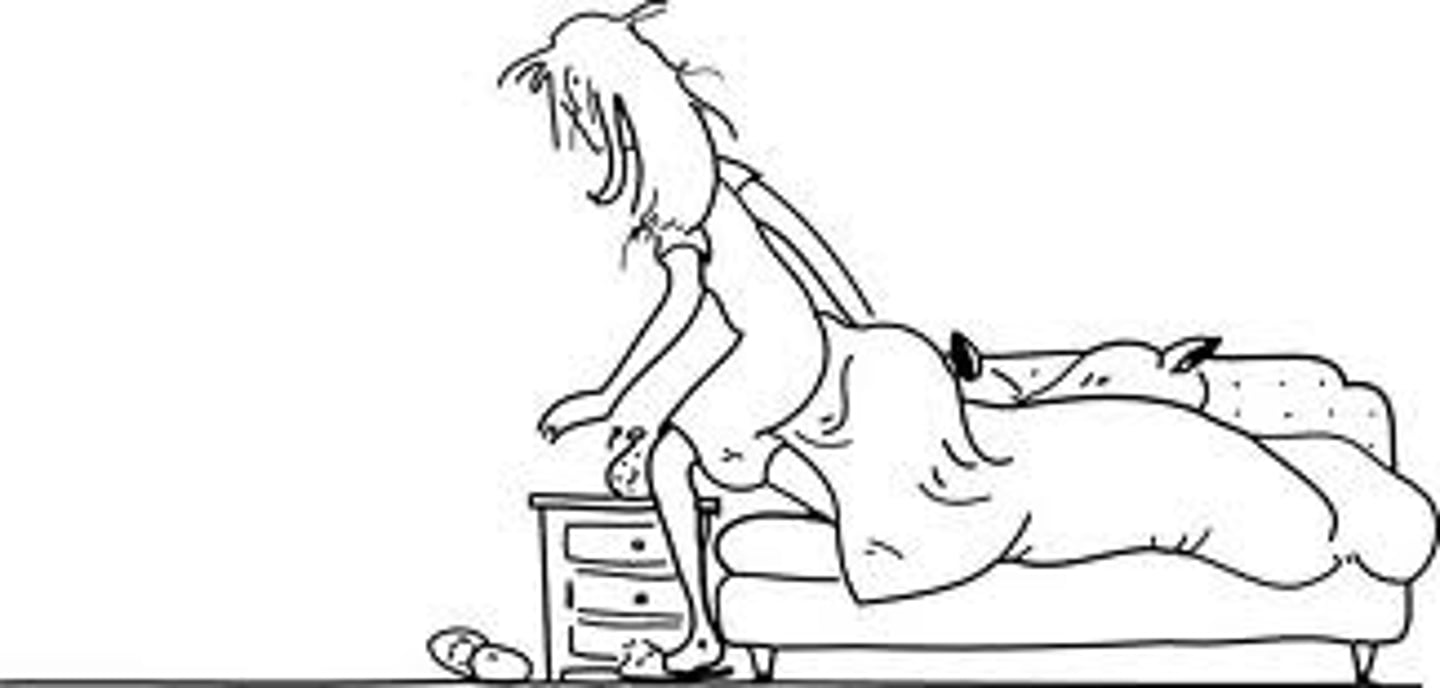 <p>She is going to get herself up.</p>