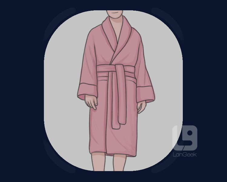 <p class="tw-m-0 tw-text-justify tw-w-full tw-text-sub-title tw-font-text-medium tw-text-base sm:tw-text-lg  ">a long piece of clothing, made from the same material that towels are made of, worn after or before taking a shower or bath</p>