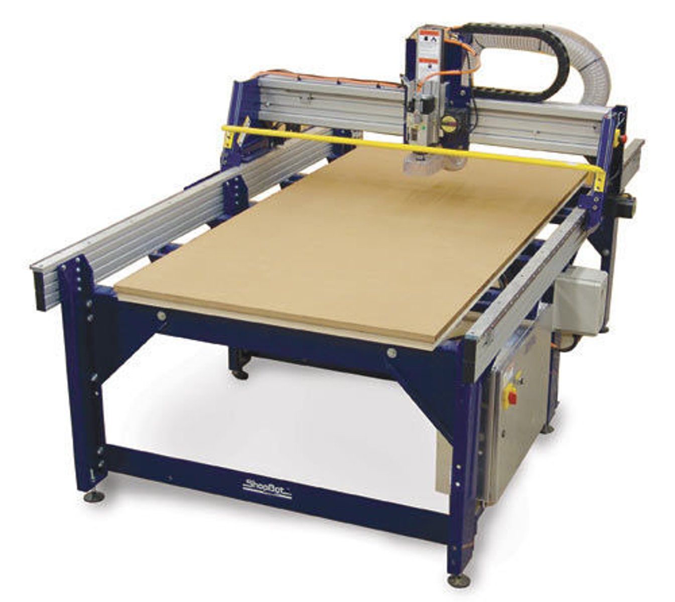 <p>this is used to make slots, holes, or decorative mouldings on timber. the depth of the router is adjustable, and come with a range of accessories (guides/fences). can be CNC or done using a handheld router. both 2D and 3D CAD can be used. debris (like dust) must be extracted.</p>
