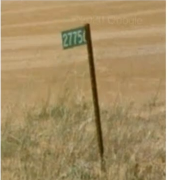 <p>Green property markers </p>