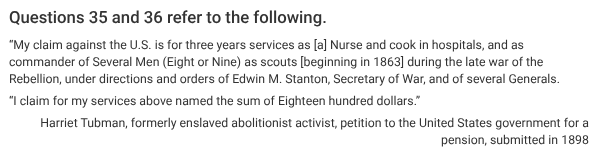 <p>The development described in the excerpt best reflects which of the following?</p>