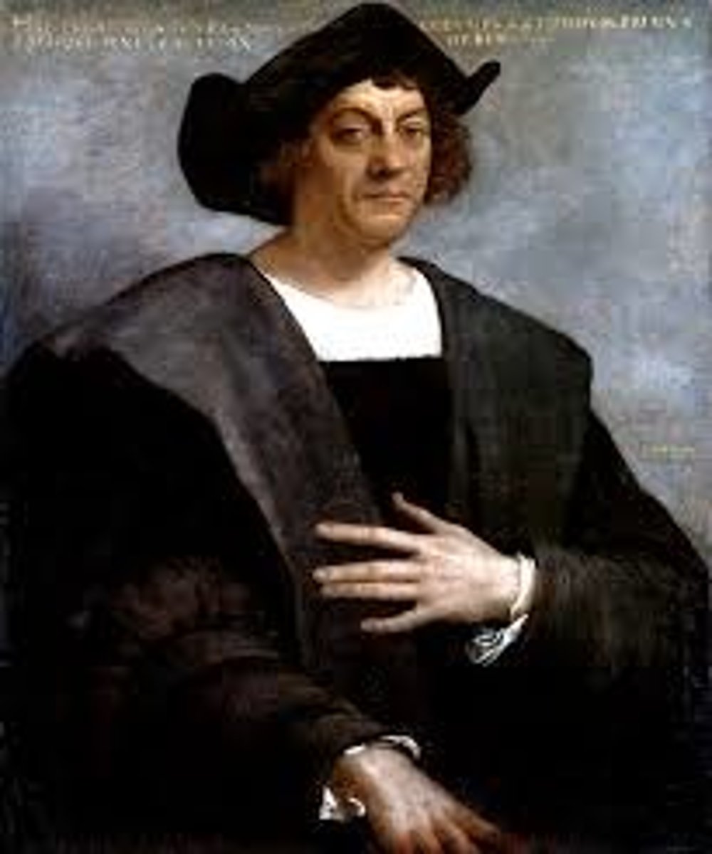 <p>An Italian navigator who was funded by the Spanish Government to find a passage to the Far East. He is given credit for discovering the "New World" in 1492, even though at his death he believed he had made it to the Indies. He made four voyages to the "New World."</p>