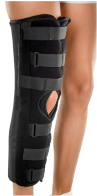 <p>what is the name, type, and purpose of this LE orthotic?</p>