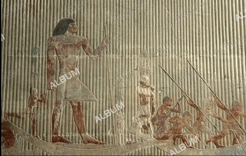 <p>Hippopotamus Hunt Reliefs, Mastaba of Ti</p>